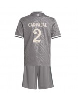 Real Madrid Daniel Carvajal #2 Tredjedraktsett Barn 2024-25 Korte ermer (+ bukser)